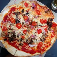 Vegan pizza at Score Pizza in Kingston