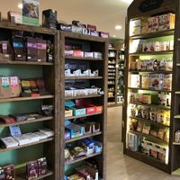 Inside store at Lilly's Green Market in Nyon