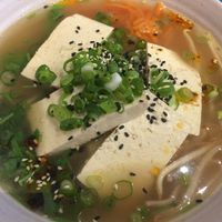 vegan noodle soup  at Marco Polo Noodles in Bruges