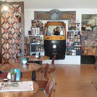 Funky interior at KYOsk Cafe in Ocean Grove