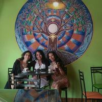 7 painting at Cafe Tango in Samaipata