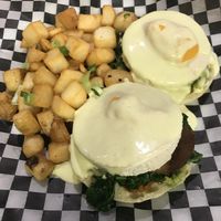 Benedict breakfast  at The Very Good Butchers in Victoria