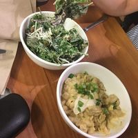 Caesar salad and Mac n cheese at The Very Good Butchers in Victoria