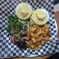 Tofu Benny dish - wonderful! at The Very Good Butchers in Victoria