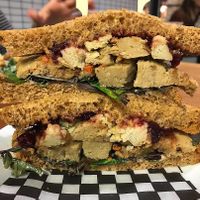 Turkey/Christmas sandwich special at The Very Good Butchers in Victoria