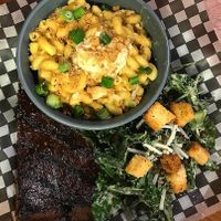 BBQ ribs plate at The Very Good Butchers in Victoria