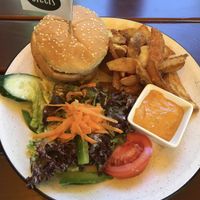 Beyond meat burger  at SIGGIS v/gan dine & co. in Munich