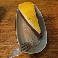 Mango-chocolate cake at SIGGIS v/gan dine & co. in Munich
