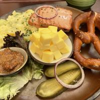 Bavarian breakfast (very special, don’t miss)  at SIGGIS v/gan dine & co. in Munich