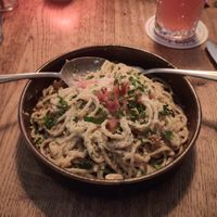 Blue cheese spaghetti at SIGGIS v/gan dine & co. in Munich