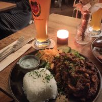 Gyros with rice #Veganuary at SIGGIS v/gan dine & co. in Munich