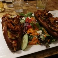 The best hotdogs I've ever eaten!!!! at SIGGIS v/gan dine & co. in Munich