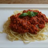 Spaghetti Bolognese at SIGGIS v/gan dine & co. in Munich