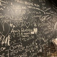 wall of vegans at SIGGIS v/gan dine & co. in Munich