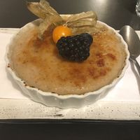 Crème brûlée  at SIGGIS v/gan dine & co. in Munich