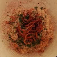 Most amazing risotto with sauerkraut and smoked tofu at SIGGIS v/gan dine & co. in Munich