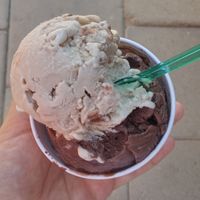 chocolate & banana nut at King's Ice Cream in Dimona
