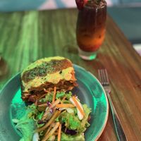 Lasagna with salad   at SHAKA - Bohol in Panglao