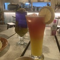 Butterflies Pea Cooler and John Lemon Juice  at SHAKA - Bohol in Panglao