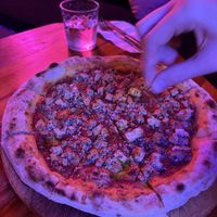 Vegan pizza with marinated tofu   at SHAKA - Bohol in Panglao