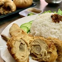 Mock fried chicken  at Kuaile Vegetarian Food in Phnom Penh