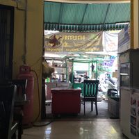 View from inside the restaurant  at Kuaile Vegetarian Food in Phnom Penh