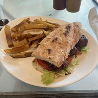 Choripán 🤤   at Loving Hut - Palermo in Buenos Aires