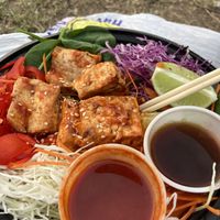 Bibimbap+tofu at Koriente in Austin