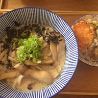Ninniku-Udon und Tendon at Nobiko in Cologne
