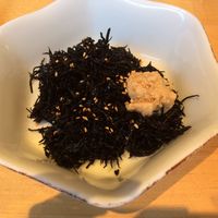 blk seaweed salad  at Kiku Sushi in Berkeley