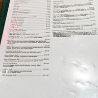 Vegetarian menu (page 2 of 2) at Kiku Sushi at Kiku Sushi in Berkeley