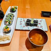 Vegan dishes at Kiku Shushi at Kiku Sushi in Berkeley