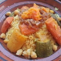 vegetable couscous at Zeitoun Cafe in Marrakech