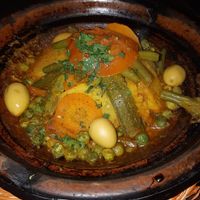 Vegatble tajine - 70 dirhams at Zeitoun Cafe in Marrakech