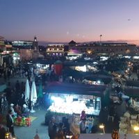 Nice view at Zeitoun Cafe in Marrakech