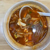 🍚Korean Tofu Soup Rice RM16.00 (request to omit egg)
Discount: 10% 1 x RM 14.40
 at Lohas Vegetarian Bistro in Petaling Jaya