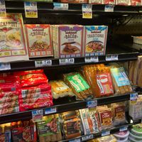 Vegan "meats" at Brooklyn Harvest Market in Brooklyn