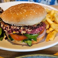 Burger at Bodhi Greens in Dharamshala