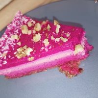 Cheesecake at Bodhi Greens in Dharamshala