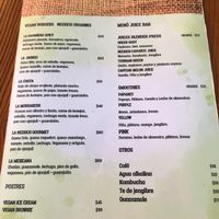 Menue Nov 2018 at Neekich The Wise Rabbit in Merida