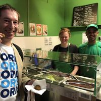 Lovely falafels and friendly, helpful staff at Manchester Vegan Cafe in Manchester