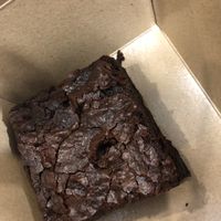 Chocolate brownie (£3) at Manchester Vegan Cafe in Manchester