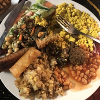 Vegan all day breakfast  at Manchester Vegan Cafe in Manchester