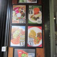 menu at Manchester Vegan Cafe in Manchester