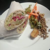 Falafel Wrap at Manchester Vegan Cafe in Manchester