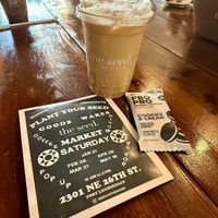 Iced Latte & Cookies and Cream FroPro (vegan) at The Seed in Boca Raton