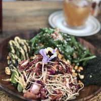 Soba noodle salad  at Folk in Byron Bay
