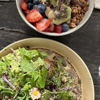 Açai bowl and avocado on toast 😋  at Folk in Byron Bay