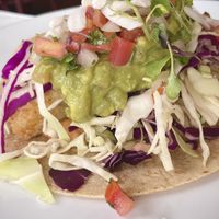 Tempe fish taco the flavor was amazing  at Hugo's Cocina  in San Diego