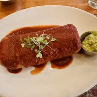 Tofu Chimichanga with a whole wheat tortilla. The tofu filling was okay, but I wasn’t a fan of the whole wheat tortilla. A little bland.  at Hugo's Cocina  in San Diego